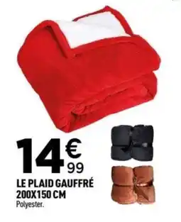Centrakor Le plaid gauffré offre