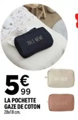 Centrakor La pochette gaze de coton offre