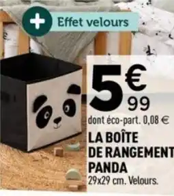 Centrakor La boîte de rangement panda offre