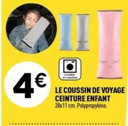 Centrakor Le coussin de voyage ceinture enfant offre