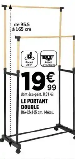 Centrakor Le portant double offre