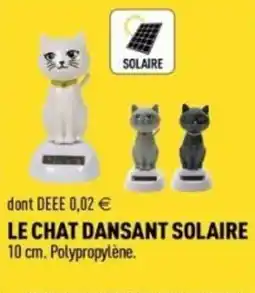 Centrakor Le chat dansant solaire offre