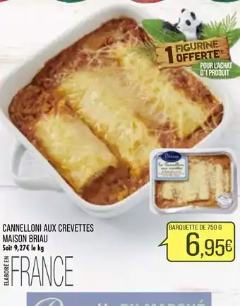 Match Cannelloni aux crevettes offre