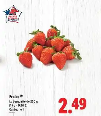 Lidl FRAISE offre