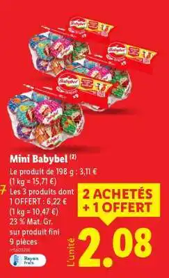 Lidl Mini Babybel offre