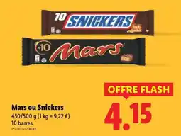 Mars ou Snickers