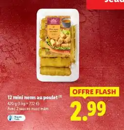 Lidl 12 mini nems au poulet offre