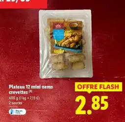 Lidl Plateau 12 mini nems crevettes offre