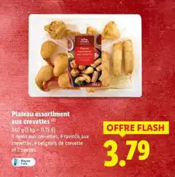 Lidl Plateau assortiment aux crevettes offre