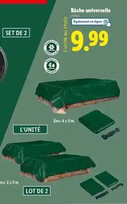 Lidl Bâche universelle offre