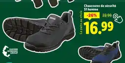Lidl Chaussures de sécurité S1 homme offre