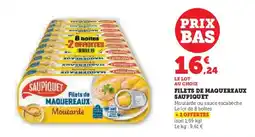Hyper U SAUPIQUET Filets de maquereaux offre