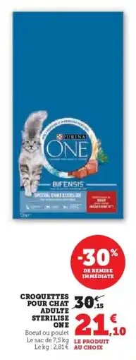Hyper U ONE Croquettes pour chat adulte sterilise offre