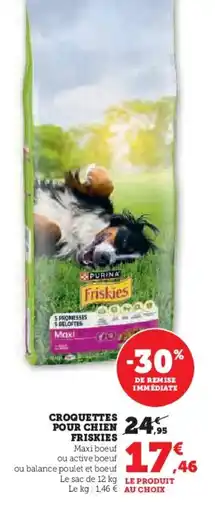 Hyper U FRISKIES Croquettes pour chien offre