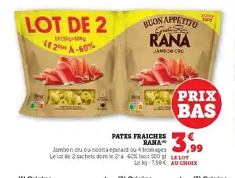 Hyper U RANA Pates fraiches offre