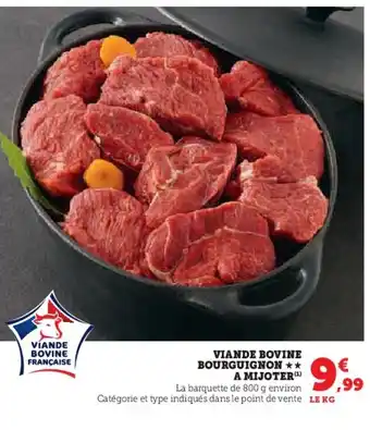 Hyper U Viande bovine bourguignon a mijoter offre