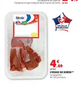 Hyper U Cuisse de dinde offre