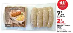 Hyper U Andouillette de porc offre