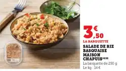 Super U Salade de riz basquaise maison chapuis offre
