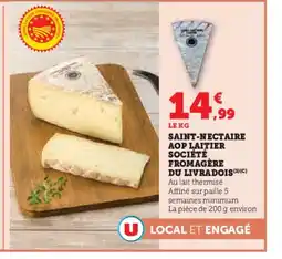Super U Saint-nectaire aop laitier société fromagère offre