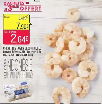 Match Crevettes roses décortiquées offre