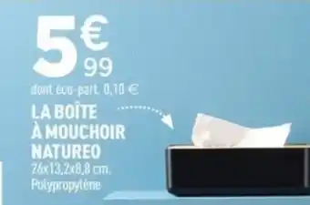 Centrakor La boîte à mouchoir natureo offre