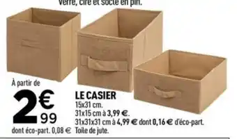 Centrakor Le casier offre