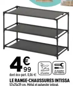 Centrakor Le range chaussures intissa offre