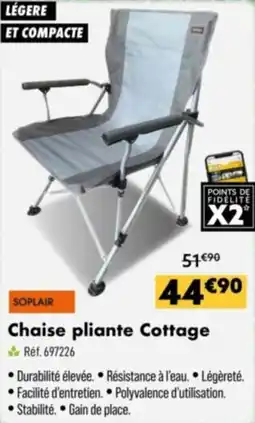 Narbonne accessoires Chaise pliante cottage offre