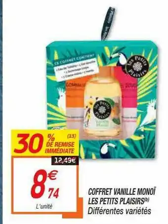 Coffret Vanille Monoï Les Petits Plaisirs
