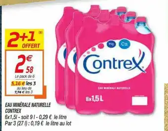 Netto Eau Minérale Naturelle Contrex offre
