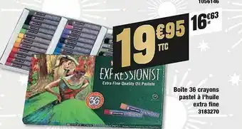 Boîte 36 Crayons Pastel à L'huile Extra Fine