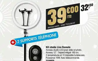 Plein ciel Kit Studio Live Remote offre