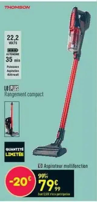 Conforama Thomson Aspirateur Multifonction offre