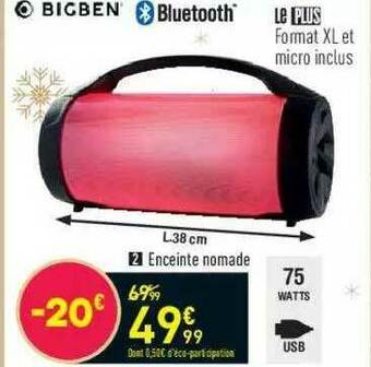 Conforama Bigben Enceinte Nomade offre