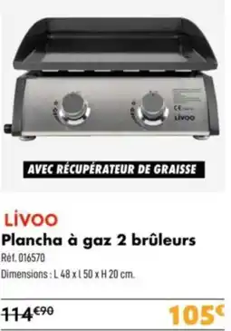 Narbonne accessoires Plancha à gaz 2 brûleurs offre