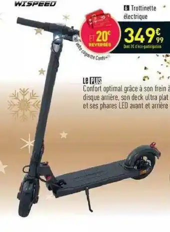 Conforama Wispeed Trottinette électrique offre