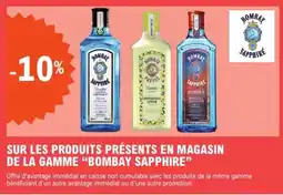 E.Leclerc "BOMBAY SAPPHIRE" Sur les produits présents en magasin de la gamme offre