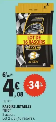 E.Leclerc "BIC" Rasoirs jetables offre
