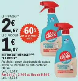 E.Leclerc "LA CROIX" Nettoyant ménager offre