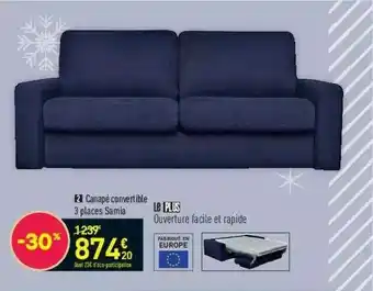 Conforama Canapé Convertible 3 Places Samia offre