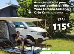 Narbonne accessoires Avancée de côté pour auvents gonflables tilia vinca lantana cassandra oléa celtis offre