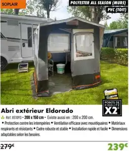 Narbonne accessoires Abri extérieur eldorado offre