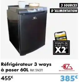 Narbonne accessoires Réfrigérateur 3 ways à poser offre