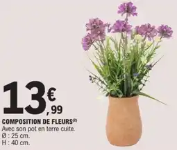 E.Leclerc Composition de fleurs offre