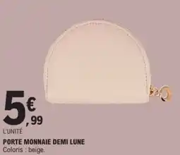 E.Leclerc Porte monnaie demi lune offre