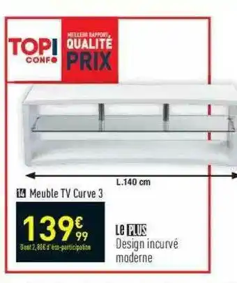 Conforama Meuble Tv Curve 3 offre