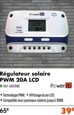 Régulateur solaire pwm 20a lcd