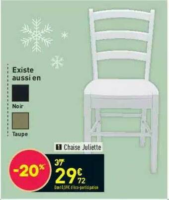 Conforama Chaise Juliette offre