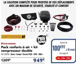 Narbonne accessoires Pack renforts à air kit compresseur double offre